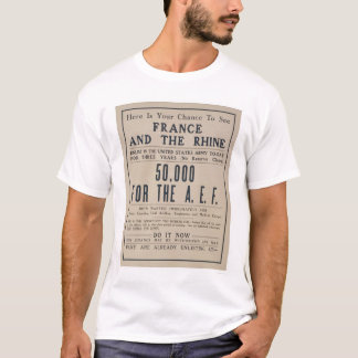 T-shirt Occasion de voir la France et le Rhin - enrôler