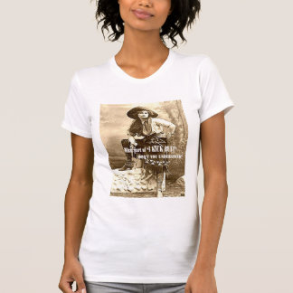 T-shirt occidental de dames DONNE UN COUP DE PIED