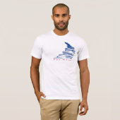 T-shirt occidental pas droit de Lines_Key (Devant entier)