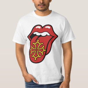T-shirt Occitanie Rock Tongue - Croix Occitane