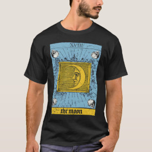 T-shirt Occult Baphomet Carte Tarot La Lune Diable Gothiqu