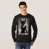 T-shirt Occult Dark Art Horror La Devil Tarot Card (Devant entier)