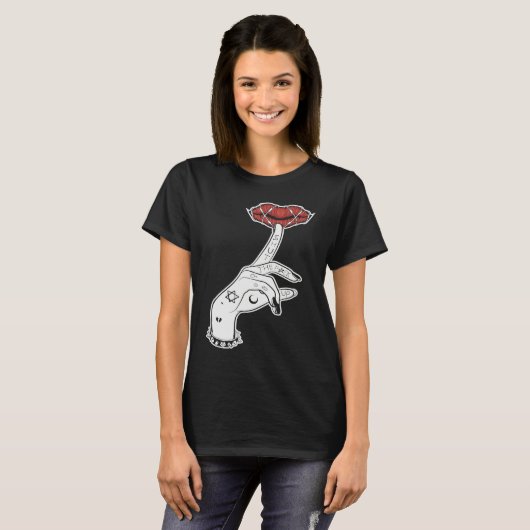 T-shirt Occult Dark Magic Goth Unholy Emo Satanic Gothic (Devant entier)