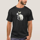 T-shirt Occult Moon Rose Witchcraft Sorcière Sphynx Chat C (Devant)