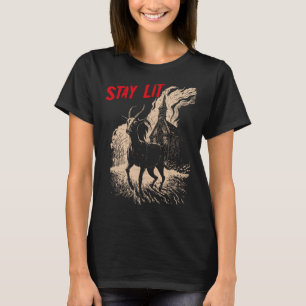 T-shirt Occulte Athée Noir Phillip Burning Church Restez L