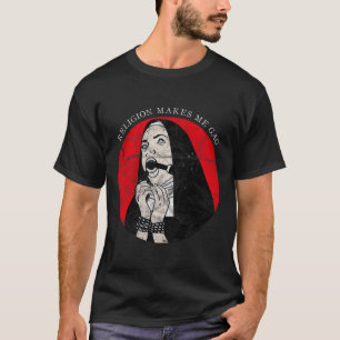 T-shirt Occulte gothique Grunge Antichrist Nun Satan Devil