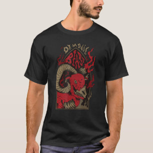 T-shirt Occulte Gothique Satanique Chèvre Chèvre Machine G