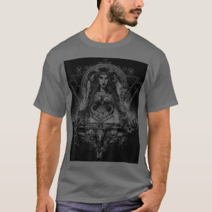 T-shirt Occulte Gothique Sombre Satanique Unholy Witchcraf