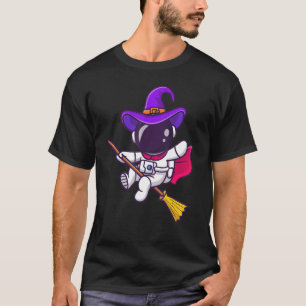 T-shirt Occulte Magic sorcière astronaute Volant Salle