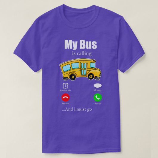 T-shirt Occupation des conducteurs de bus Arrêt de bus 1 (Design devant)