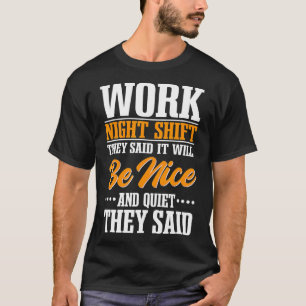 T-shirt Occupation des travailleurs de nuit