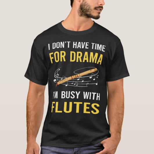 T-shirt Occupé Avec Flûte (Devant)