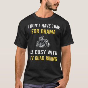 T-shirt Occupé Avec VTT Quad Riding