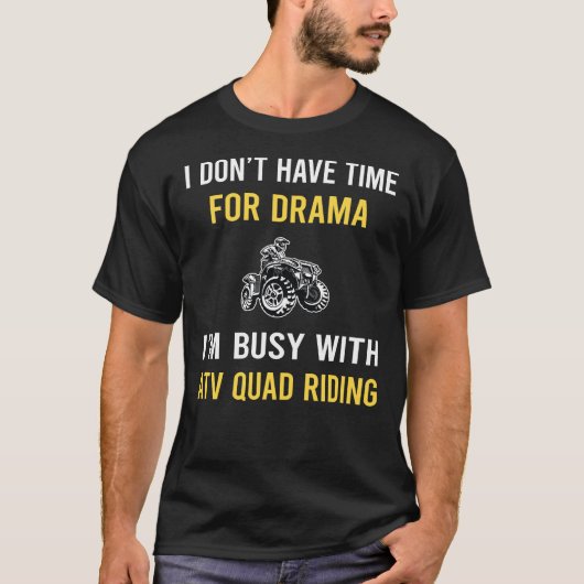 T-shirt Occupé Avec VTT Quad Riding (Devant)