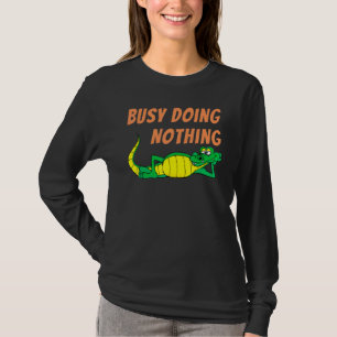 T-shirt Occupé Faire Rien De Reposé Alligator Enfants Cult