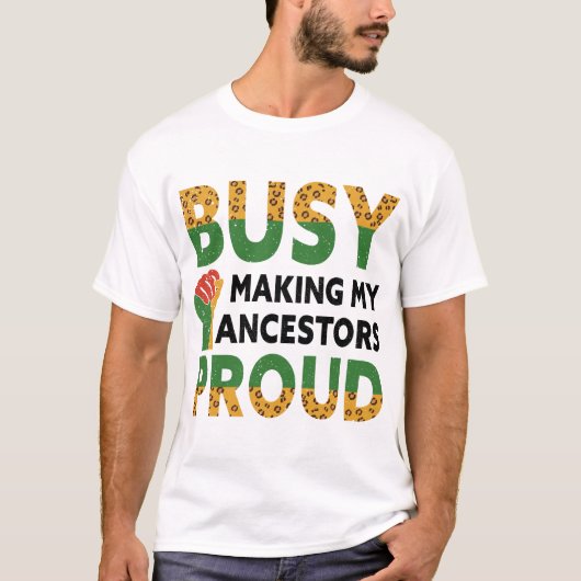 T-shirt Occupé Fier Mes Ansêtres (Devant)