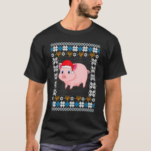 T-shirt OCCUPÉ Hanoukka Pyjama Pig Santa Hat