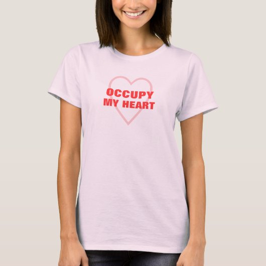 T-shirt Occupe mon cœur (Devant)