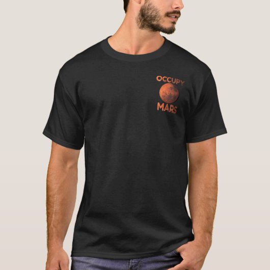 T-shirt Occupez la course Terraform de l'espace de Mars (Devant)