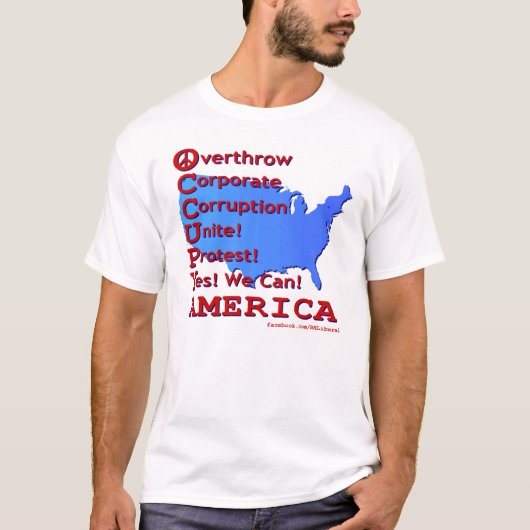 T-shirt Occupez l'Amérique ! (Devant)
