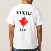 T-shirt Occupez le Canada : McGill (université de McGill) (Dos)