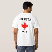 T-shirt Occupez le Canada : McGill (université de McGill) (Dos entier)
