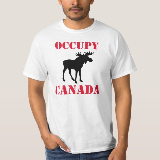 T-shirt Occupez le Canada : Orignaux (Devant)