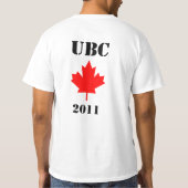 T-shirt Occupez le Canada : UBC (université de (Dos)