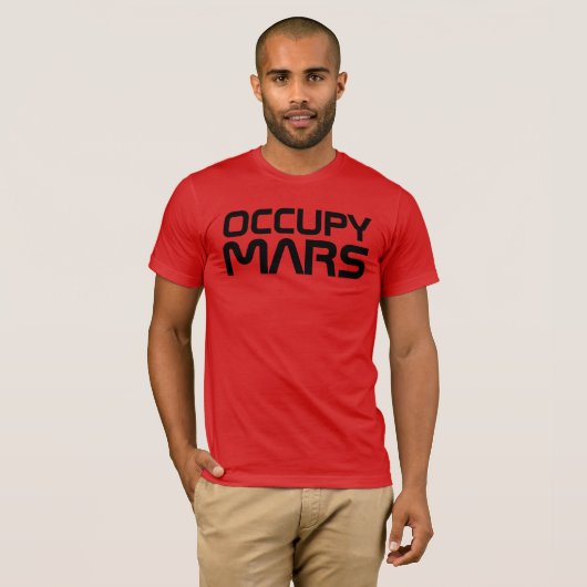 T-SHIRT "OCCUPEZ MARS " (Devant entier)