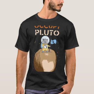 T-shirt Occupez Pluton N'oubliez Jamais Astronaute Chat Da