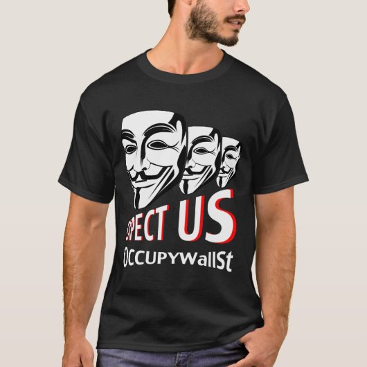T-shirt Occupez Wall Street (Devant)
