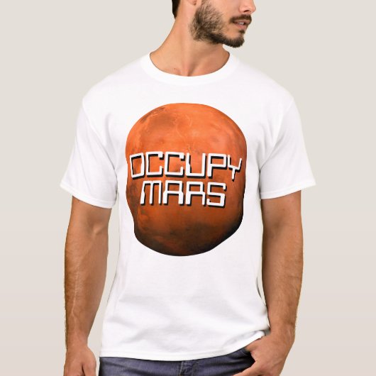 T-shirt "OCCUPY MARS" (Devant)