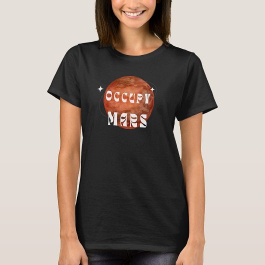 T-shirt Occupy Mars Astronaut Science Astronome Espace (Devant)