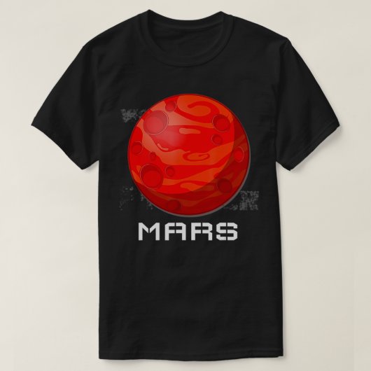 T-shirt Occupy Mars Planet Design (Design devant)