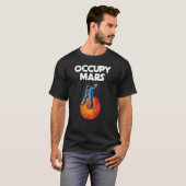 T-shirt Occupy Mars Planet Espace Explorer Astron Astron (Devant entier)