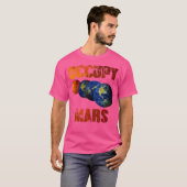 T-shirt Occupy Mars Terraform Alien d'astronomie spatiale (Devant entier)