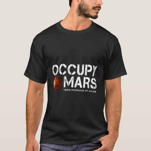 T-shirt Occupy Mars Terraformation De Mars (Devant)