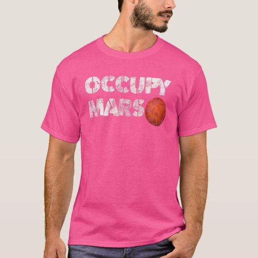 T-shirt Occupy Mars Terraforme Planet Exploration spatiale (Devant)