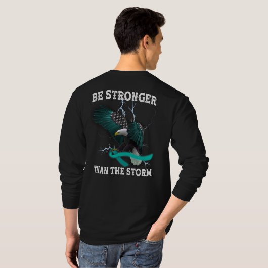 T-shirt OCD Et Aigle Turquoise De DPT Sensibilisation Au R (Dos entier)