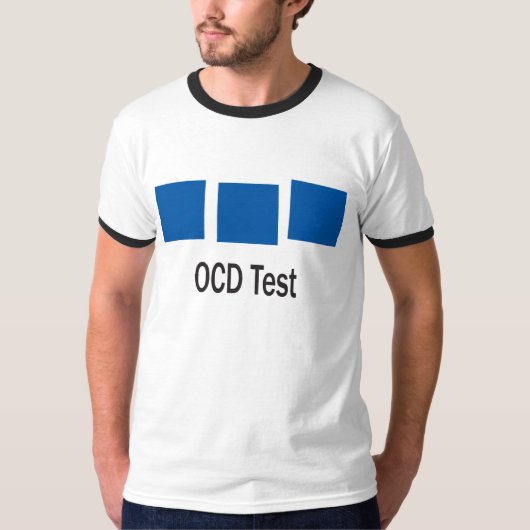 T-shirt OCD Test, êtes-vous OCD (Devant)