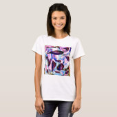 T-shirt Océan Abstrait (Devant entier)