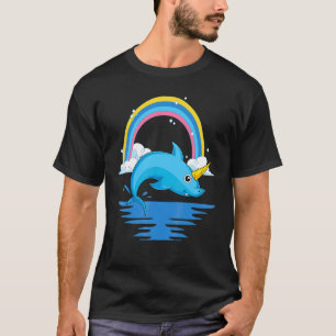 T-shirt Océan Animal Rainbow Sharkicorn Imaginaire Unicorn