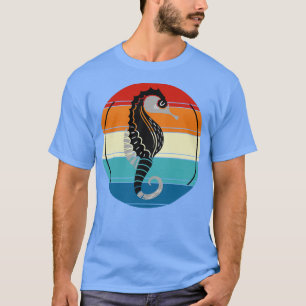 T-shirt Ocean Animal Retro Seahorse