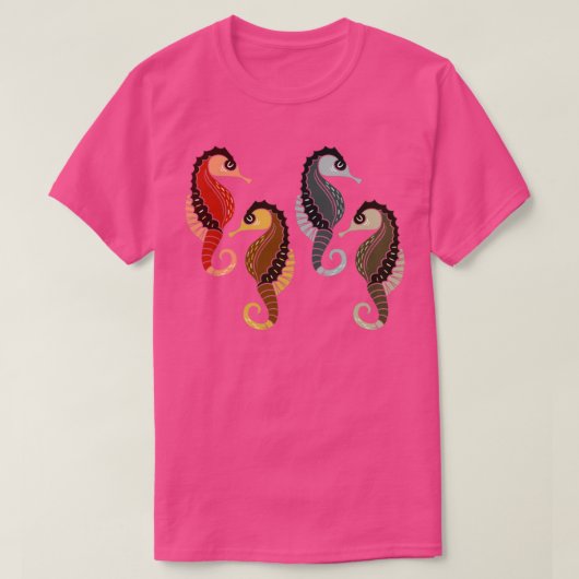 T-shirt Ocean Aquarium Animal Zoo Keeper Seahorse (Design devant)