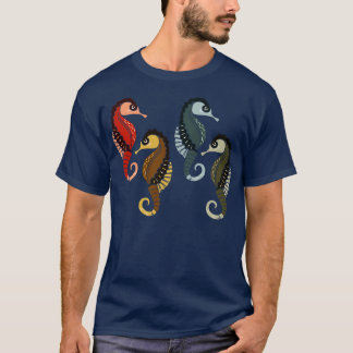T-shirt Ocean Aquarium Animal Zoo Keeper Seahorse
