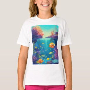 T-shirt "Ocean Ballet : Fish in Motion"
