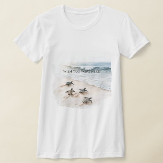 T-shirt Ocean Beach Coast Sea Turtles (Poser)