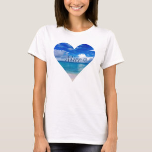 T-shirt Océan bleu et ciel   Mariée   ❤️ DÉBARDEUR