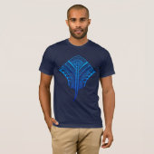 T-shirt ocean_blue_sting_ray (Devant entier)