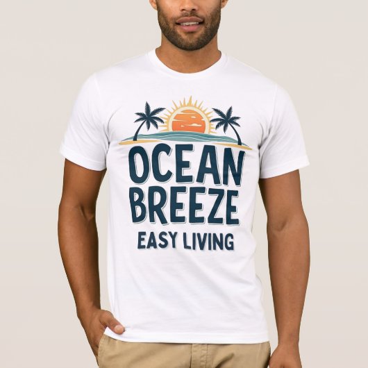 T-shirt Ocean Breeze Easy Living (Devant)